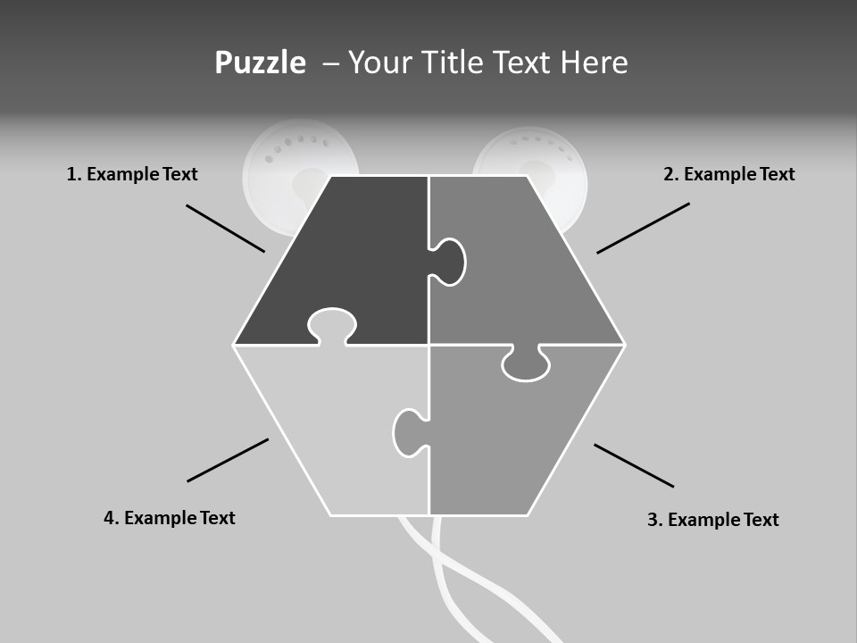 Earbud Headphone Close PowerPoint Template