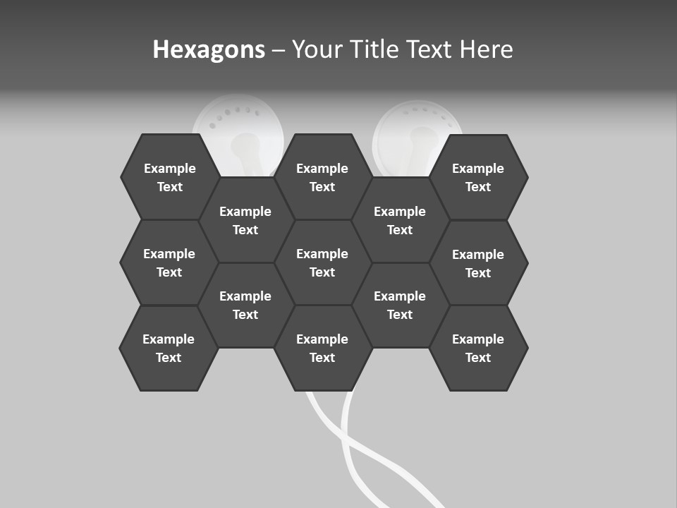 Earbud Headphone Close PowerPoint Template