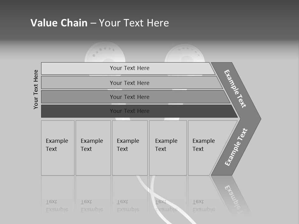 Earbud Headphone Close PowerPoint Template