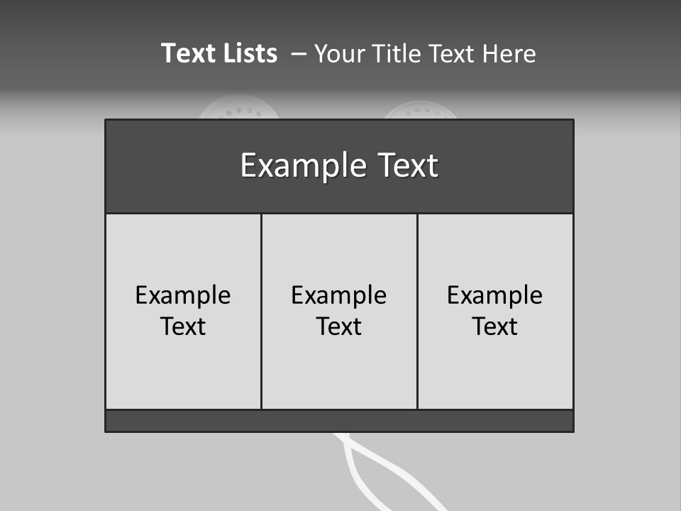 Earbud Headphone Close PowerPoint Template