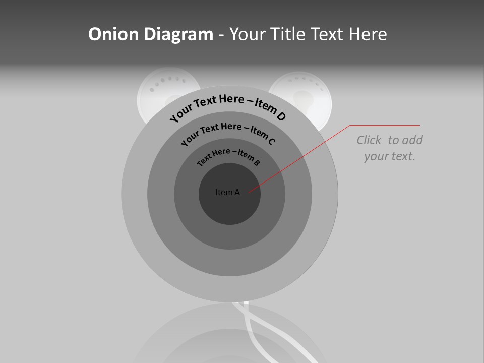 Earbud Headphone Close PowerPoint Template