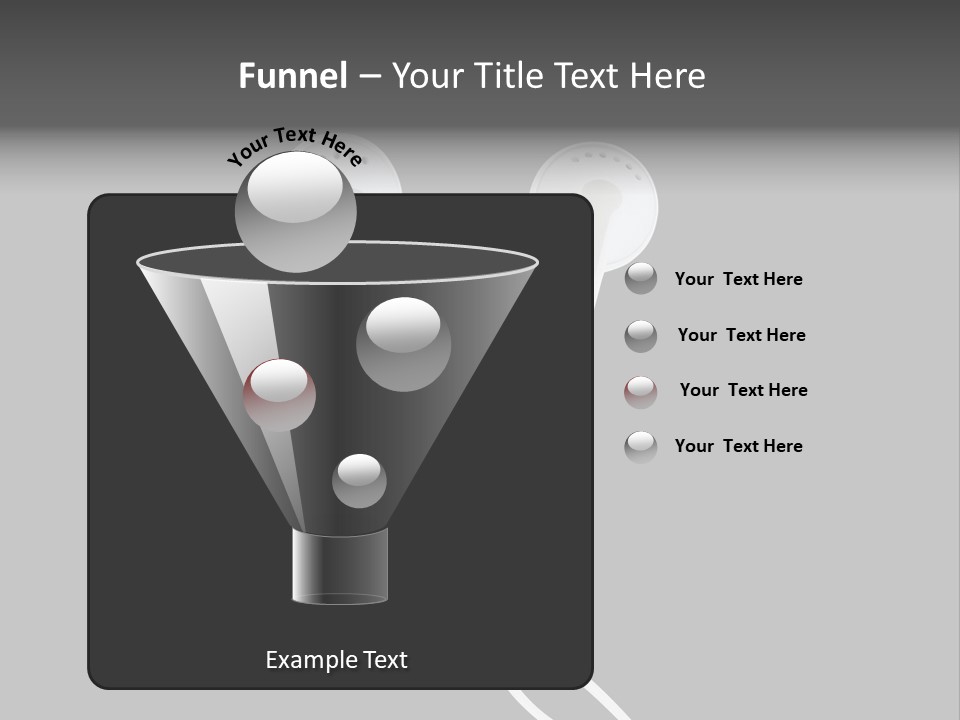 Earbud Headphone Close PowerPoint Template