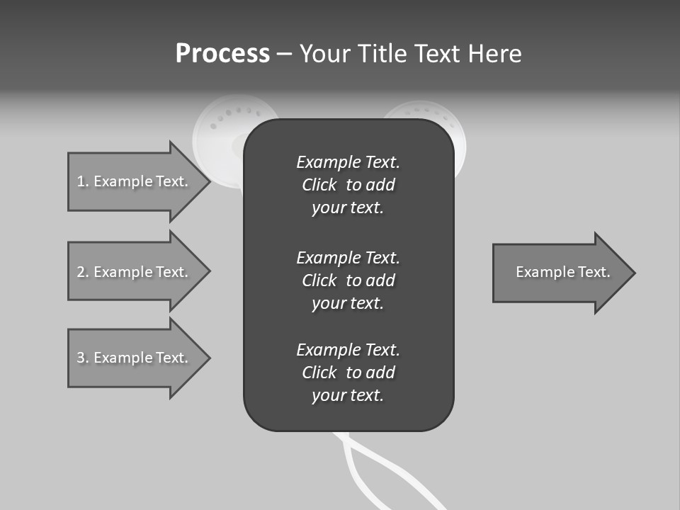 Earbud Headphone Close PowerPoint Template