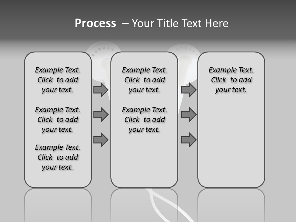 Earbud Headphone Close PowerPoint Template