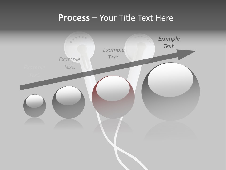 Earbud Headphone Close PowerPoint Template