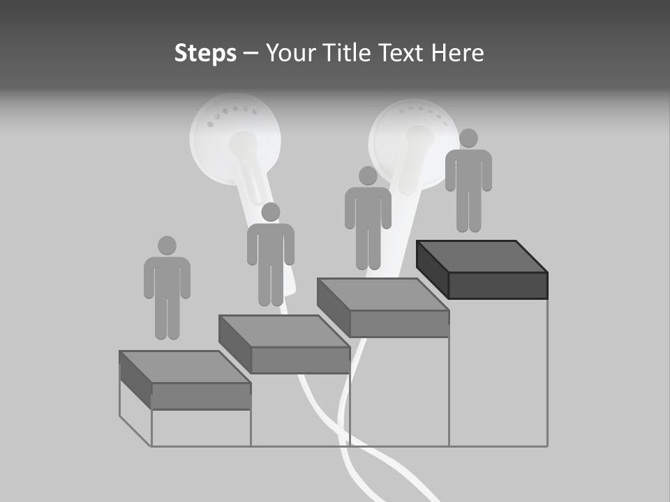 Earbud Headphone Close PowerPoint Template