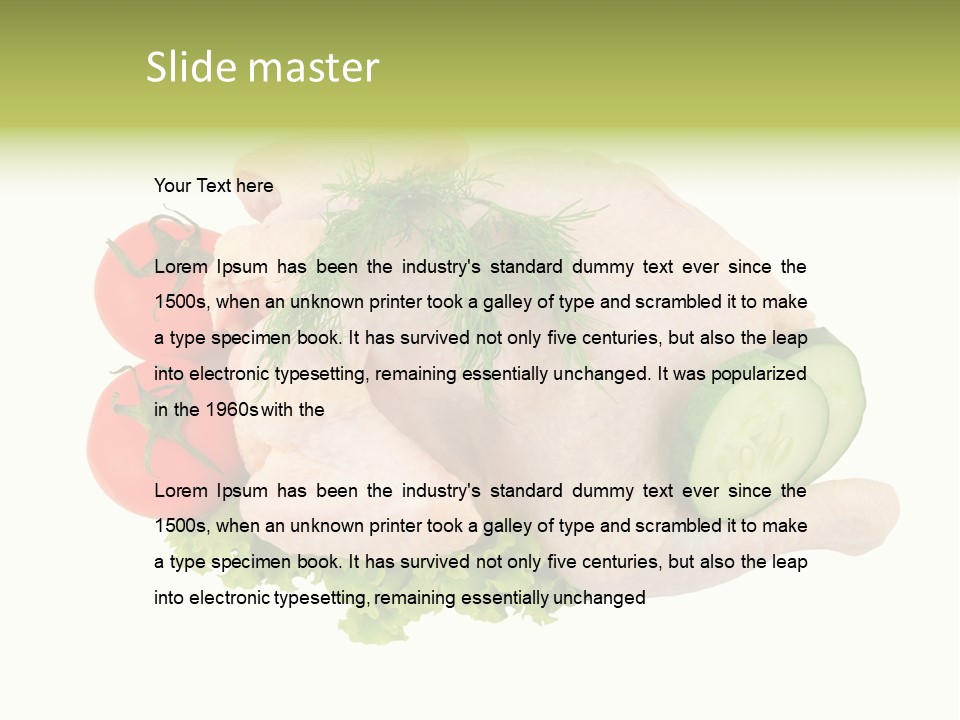 Fresh Isolated Top PowerPoint Template