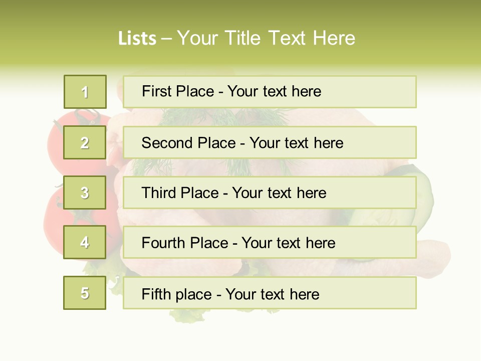 Fresh Isolated Top PowerPoint Template