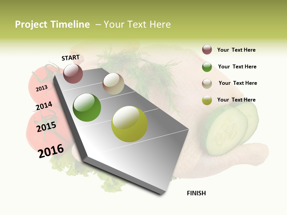 Fresh Isolated Top PowerPoint Template