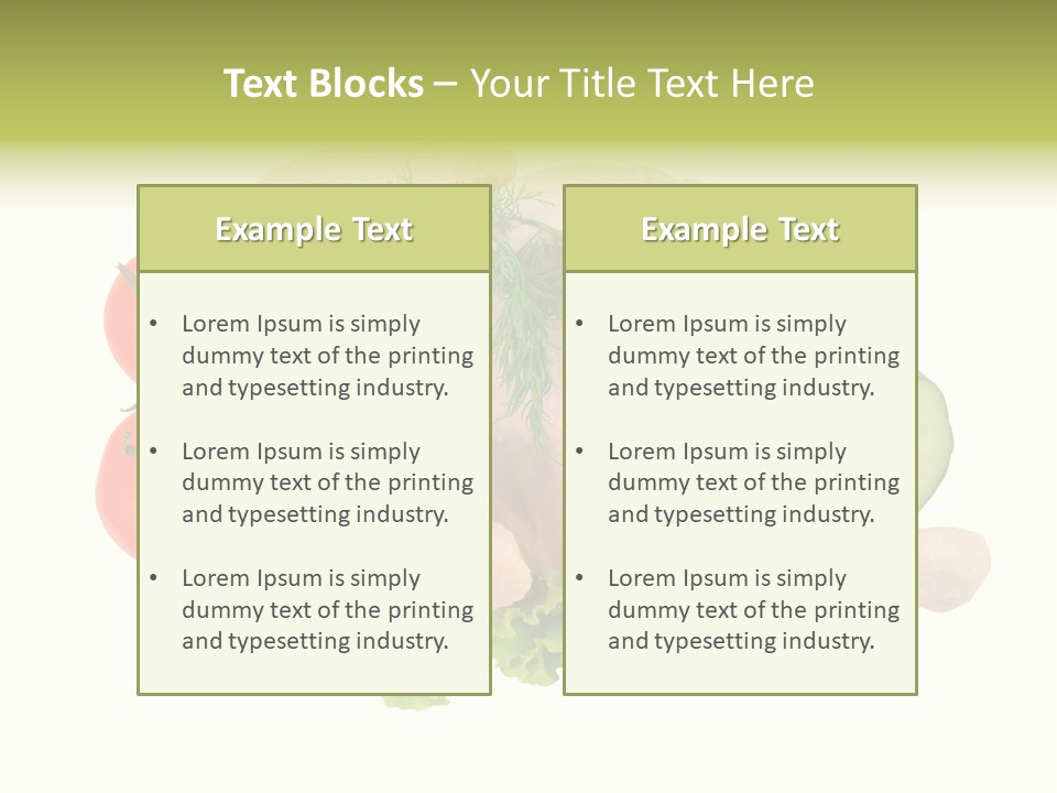 Fresh Isolated Top PowerPoint Template