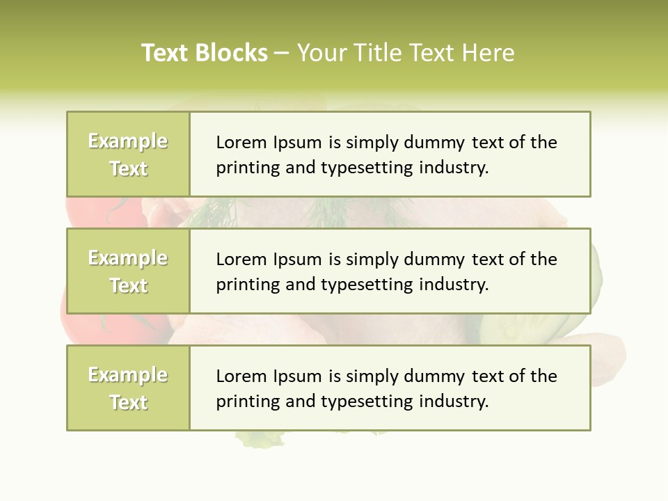 Fresh Isolated Top PowerPoint Template
