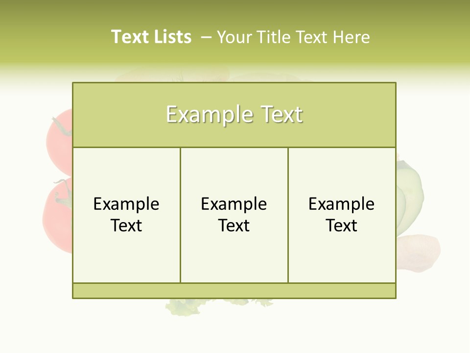 Fresh Isolated Top PowerPoint Template