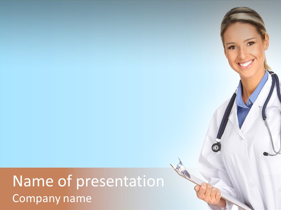 Worker Smile Laboratory PowerPoint Template