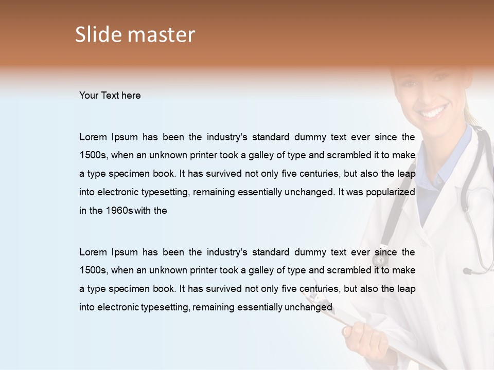 Worker Smile Laboratory PowerPoint Template