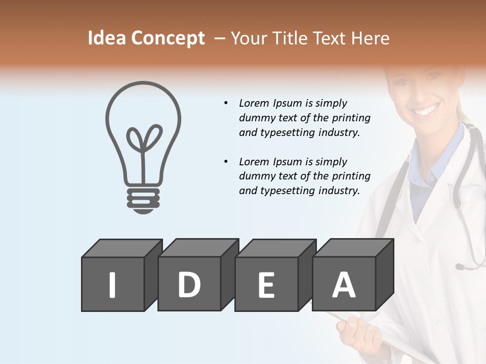 Worker Smile Laboratory PowerPoint Template