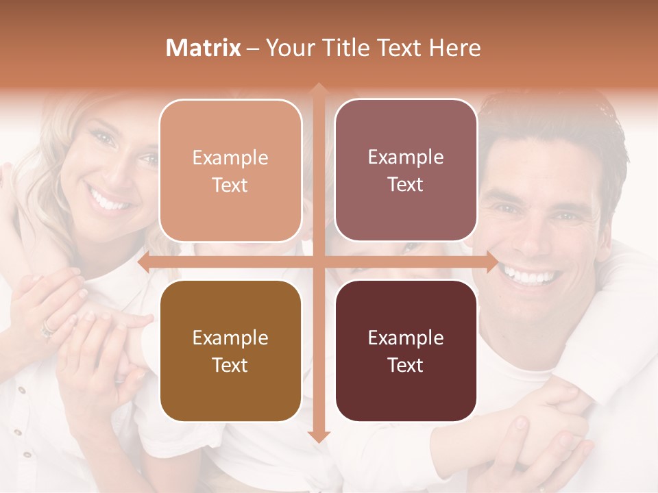 Dad White Hug PowerPoint Template