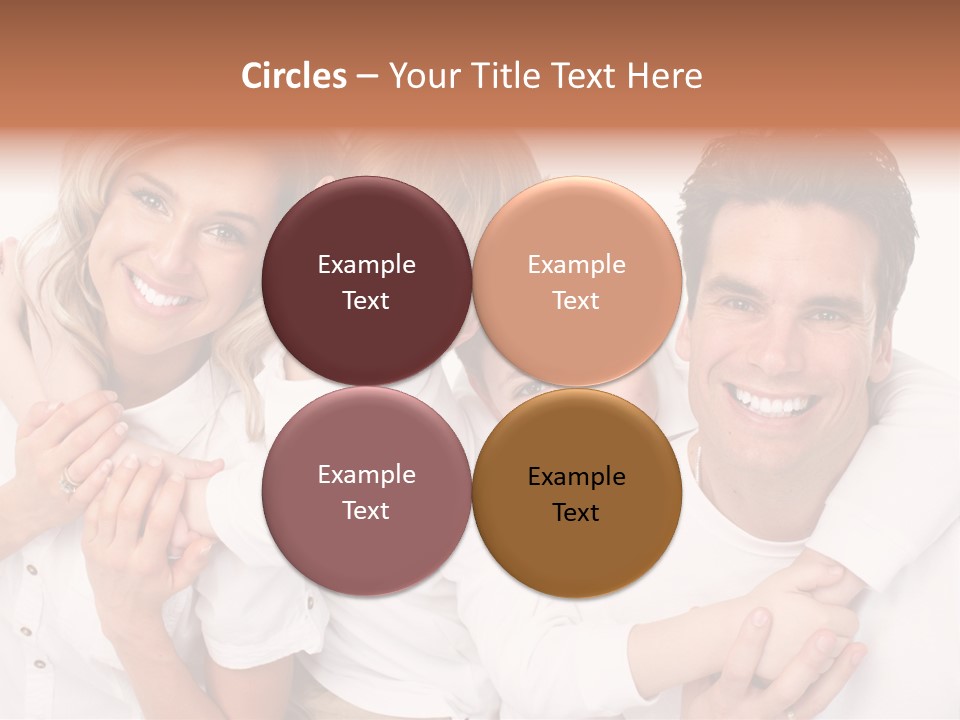 Dad White Hug PowerPoint Template