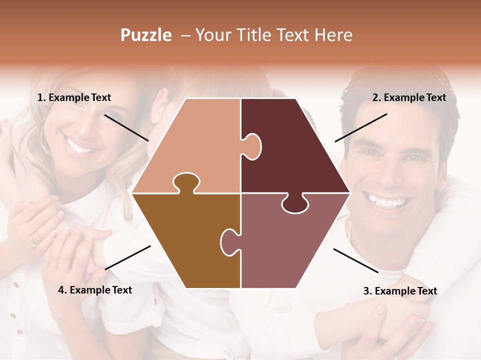 Dad White Hug PowerPoint Template