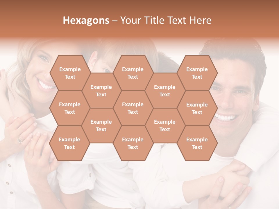 Dad White Hug PowerPoint Template