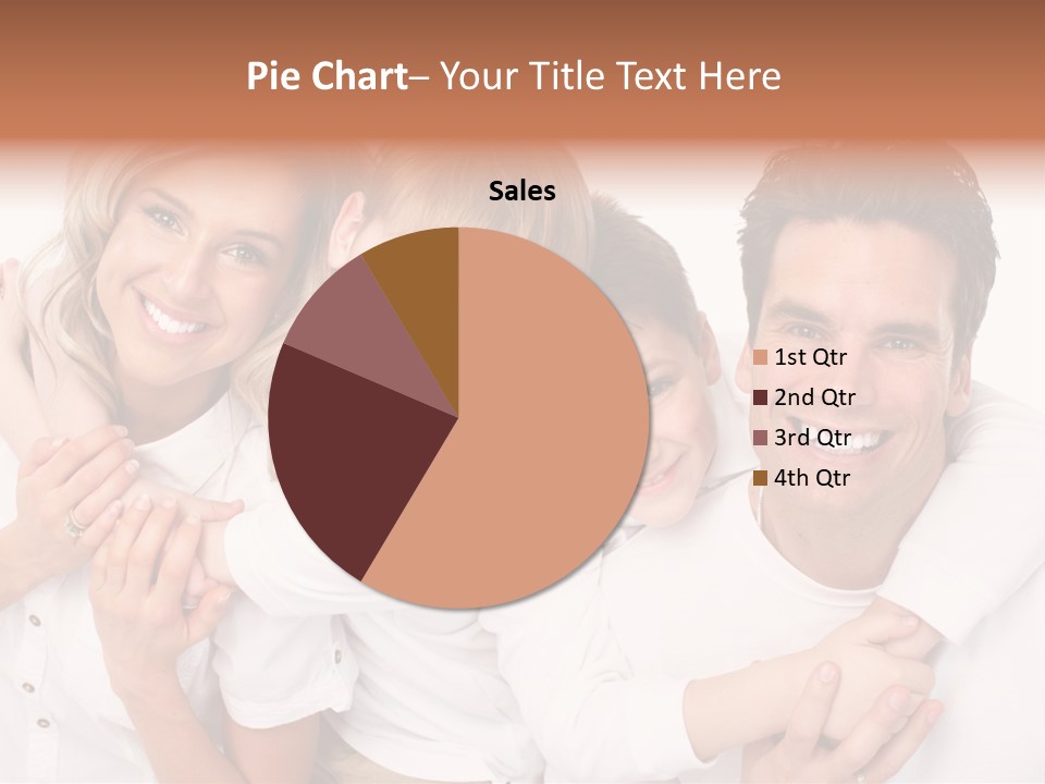 Dad White Hug PowerPoint Template