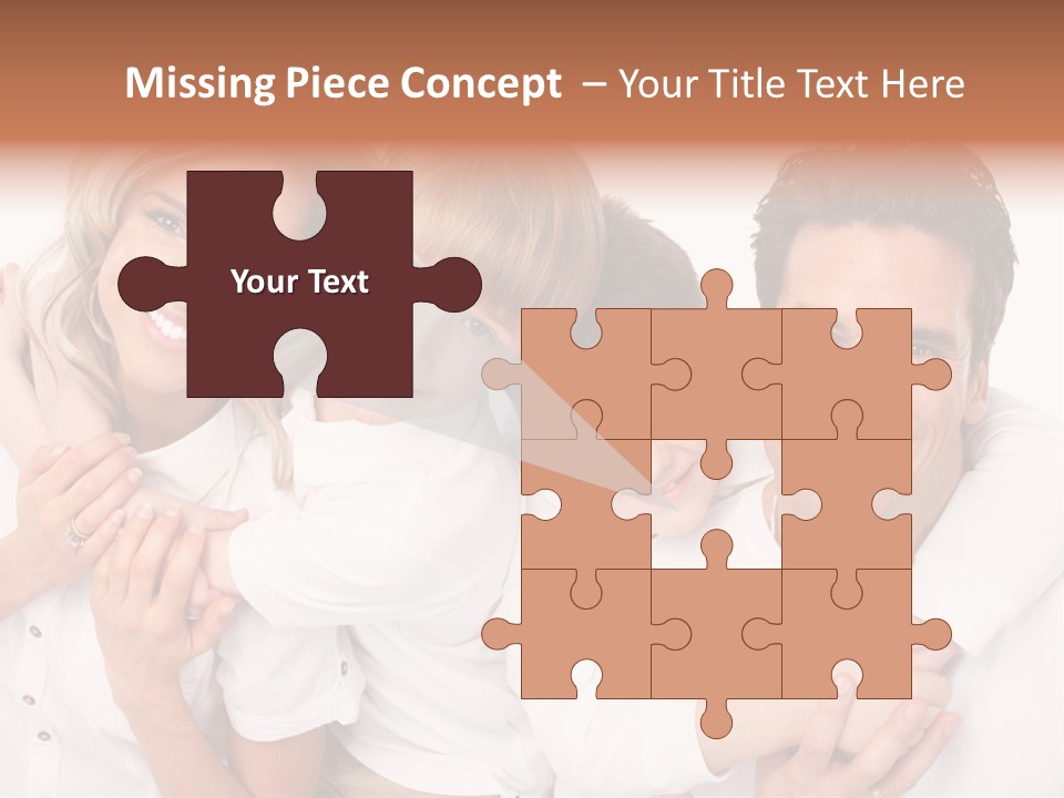 Dad White Hug PowerPoint Template