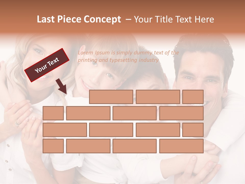 Dad White Hug PowerPoint Template