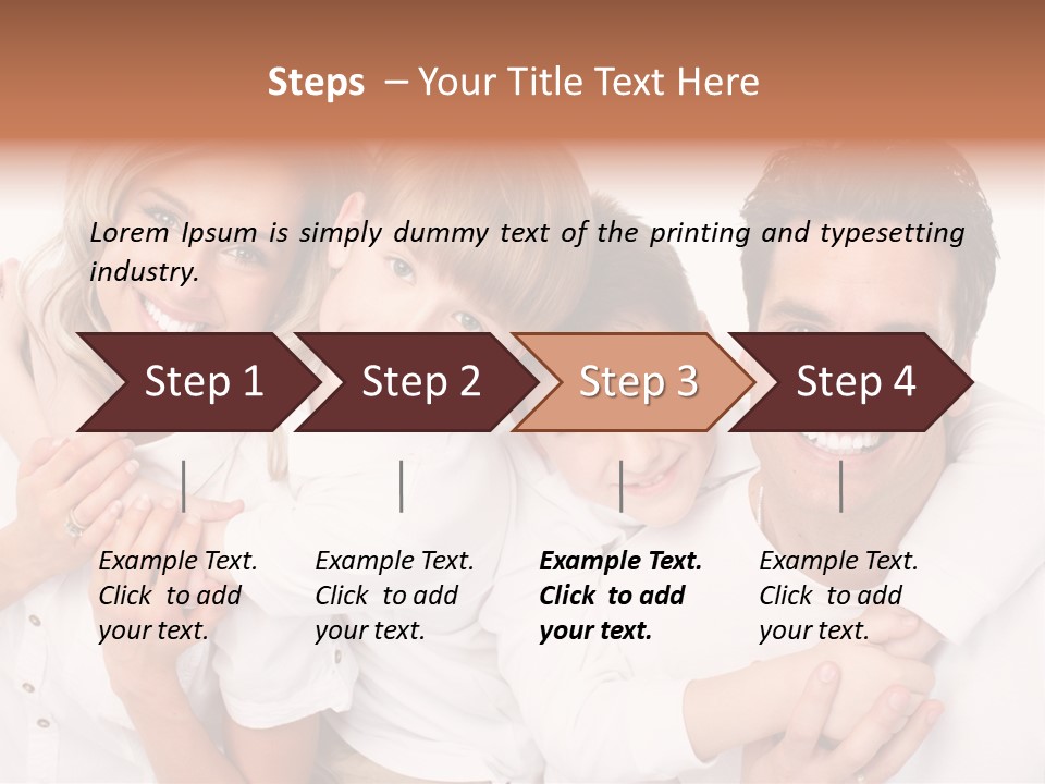 Dad White Hug PowerPoint Template