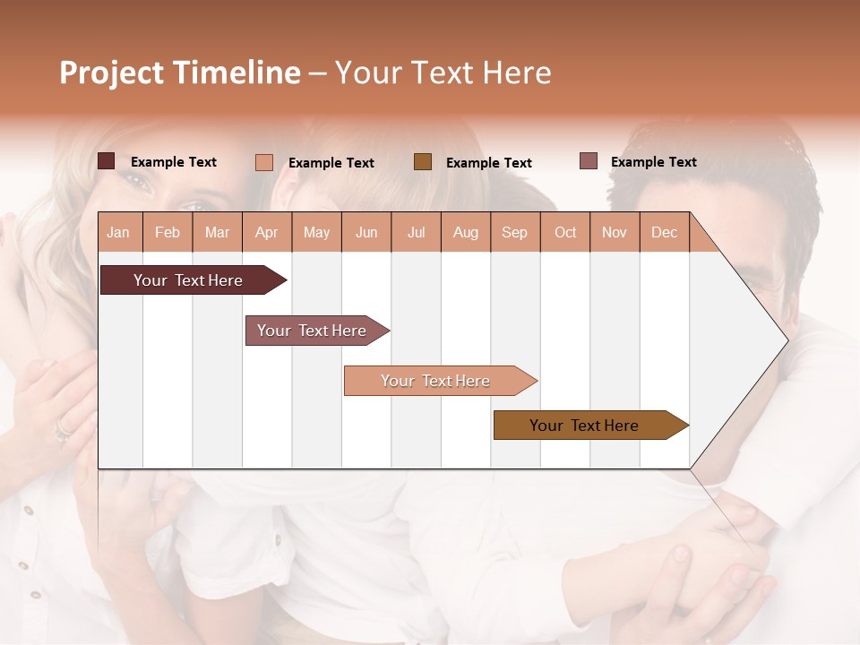 Dad White Hug PowerPoint Template