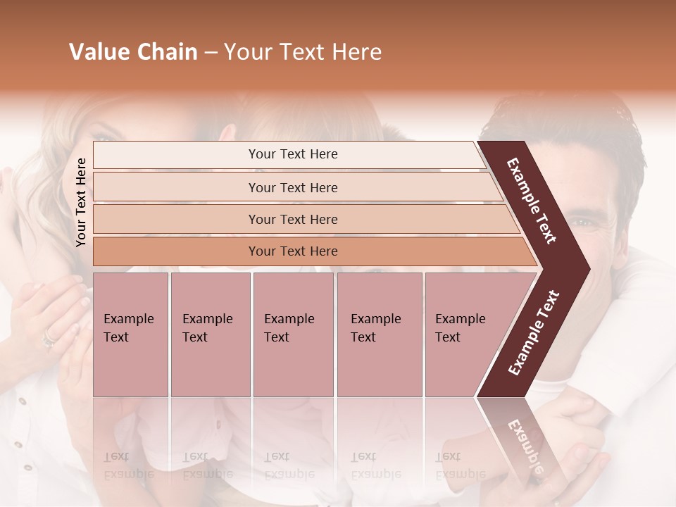 Dad White Hug PowerPoint Template