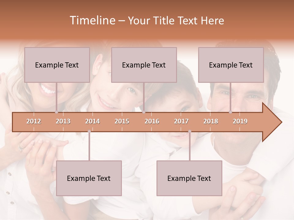 Dad White Hug PowerPoint Template