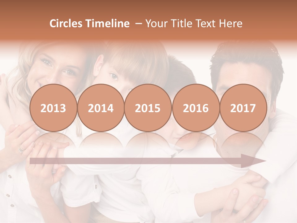 Dad White Hug PowerPoint Template