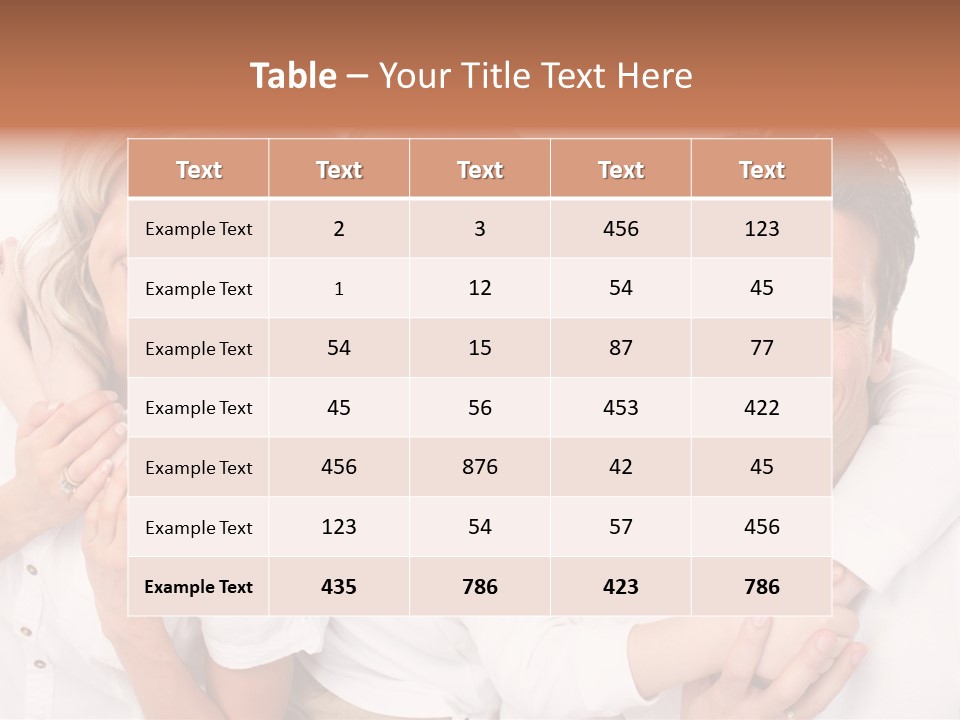 Dad White Hug PowerPoint Template