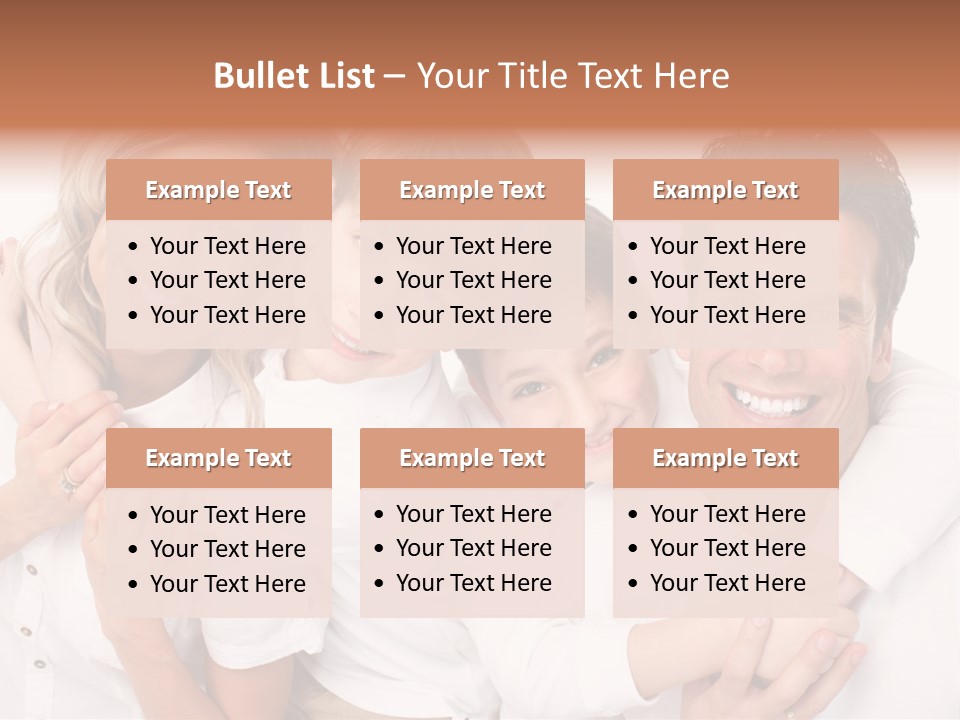 Dad White Hug PowerPoint Template