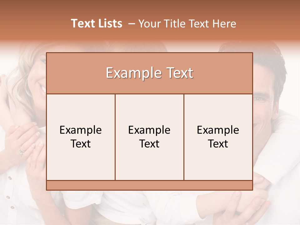 Dad White Hug PowerPoint Template