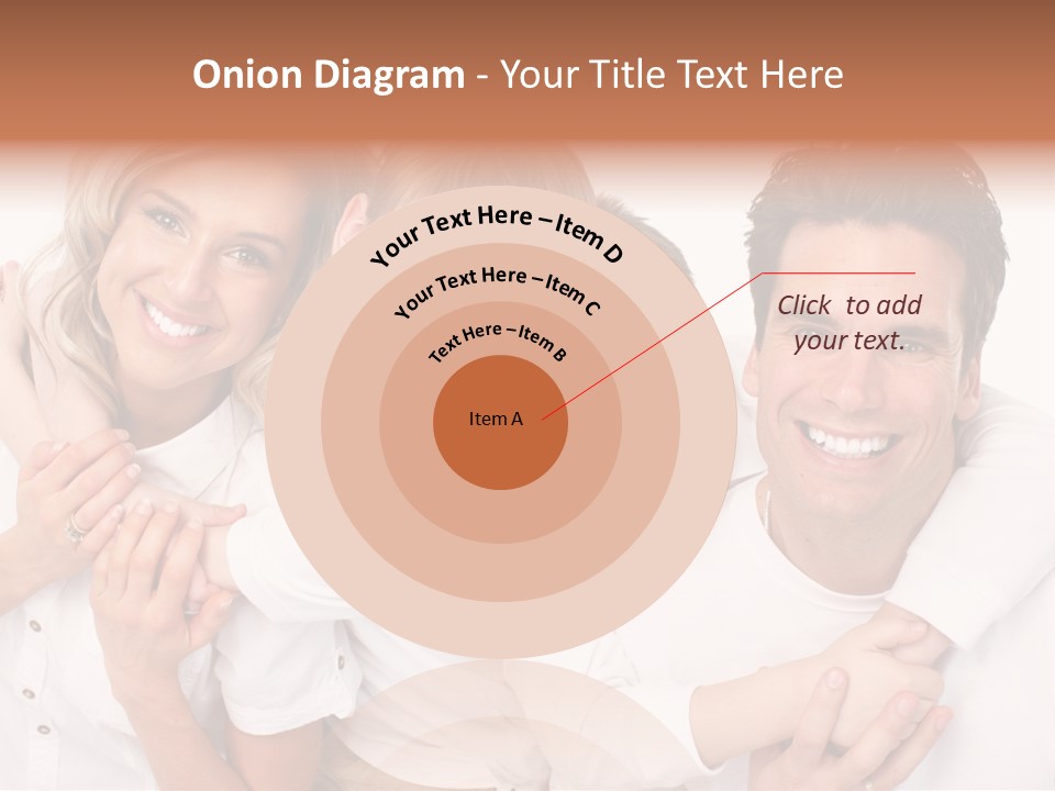 Dad White Hug PowerPoint Template