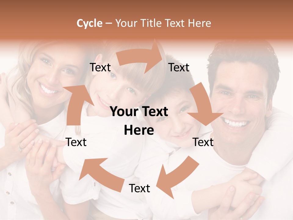Dad White Hug PowerPoint Template