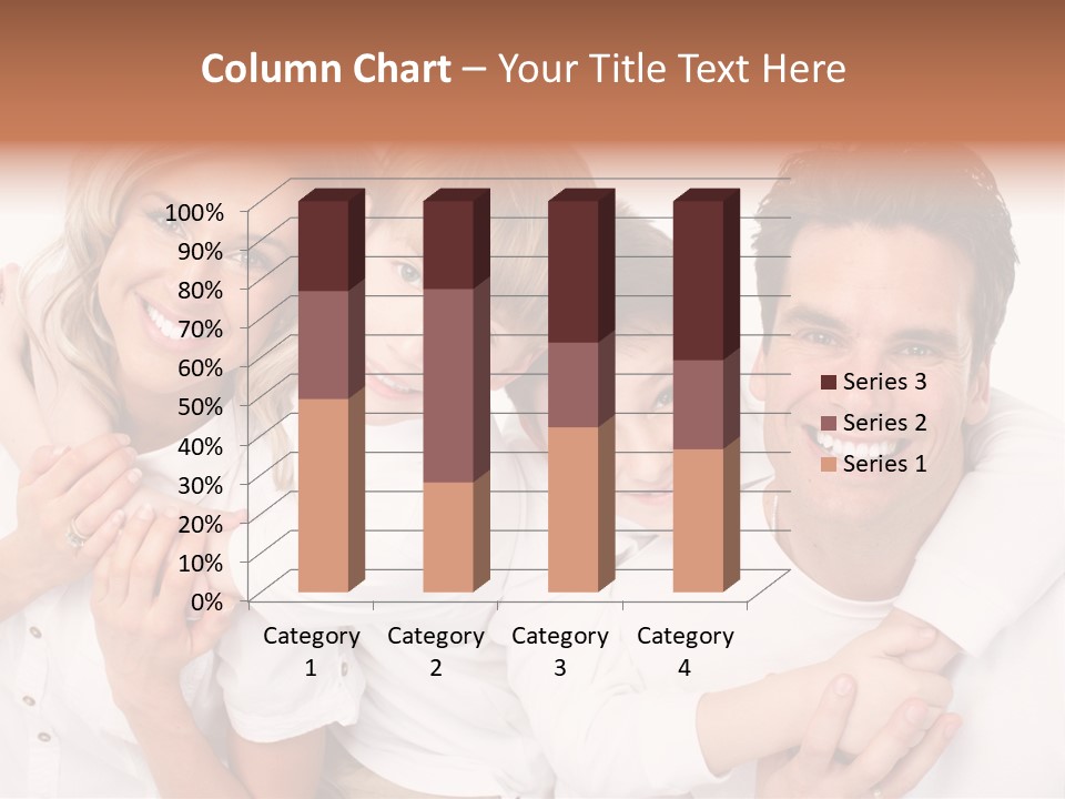Dad White Hug PowerPoint Template