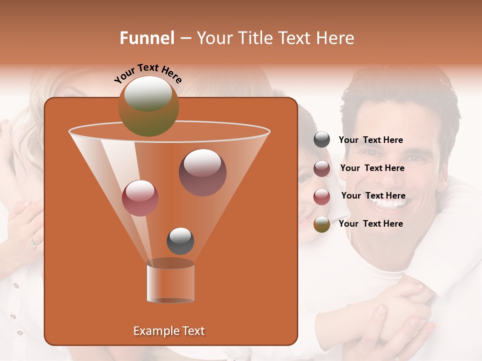 Dad White Hug PowerPoint Template