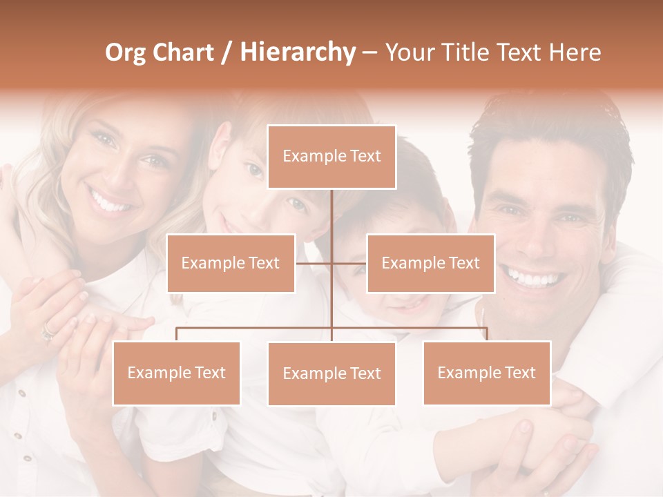 Dad White Hug PowerPoint Template