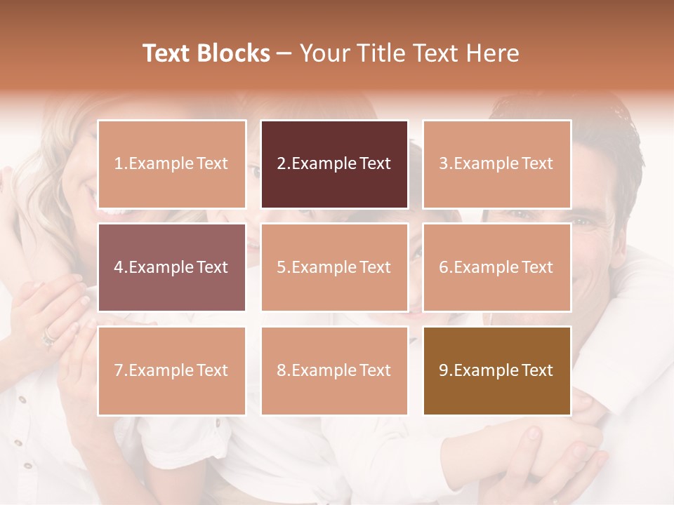 Dad White Hug PowerPoint Template