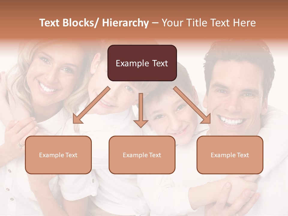 Dad White Hug PowerPoint Template