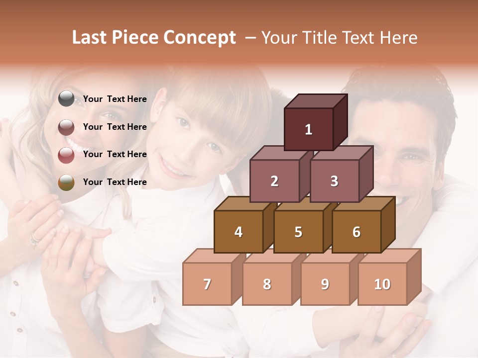 Dad White Hug PowerPoint Template