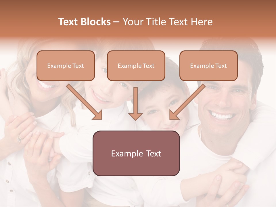 Dad White Hug PowerPoint Template