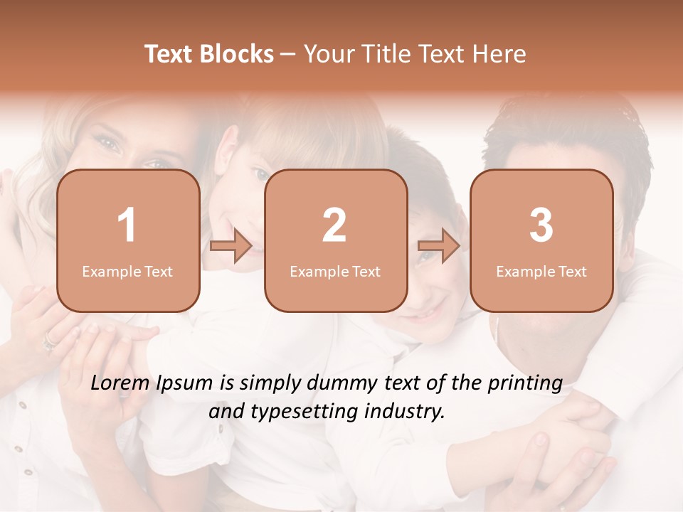 Dad White Hug PowerPoint Template