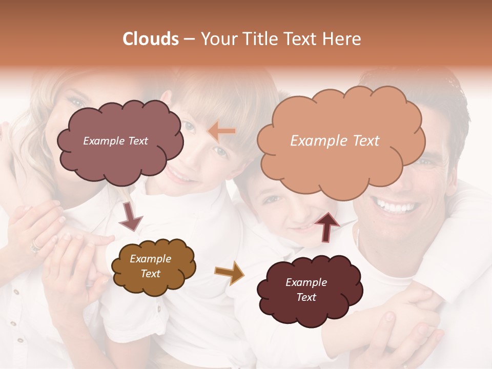 Dad White Hug PowerPoint Template