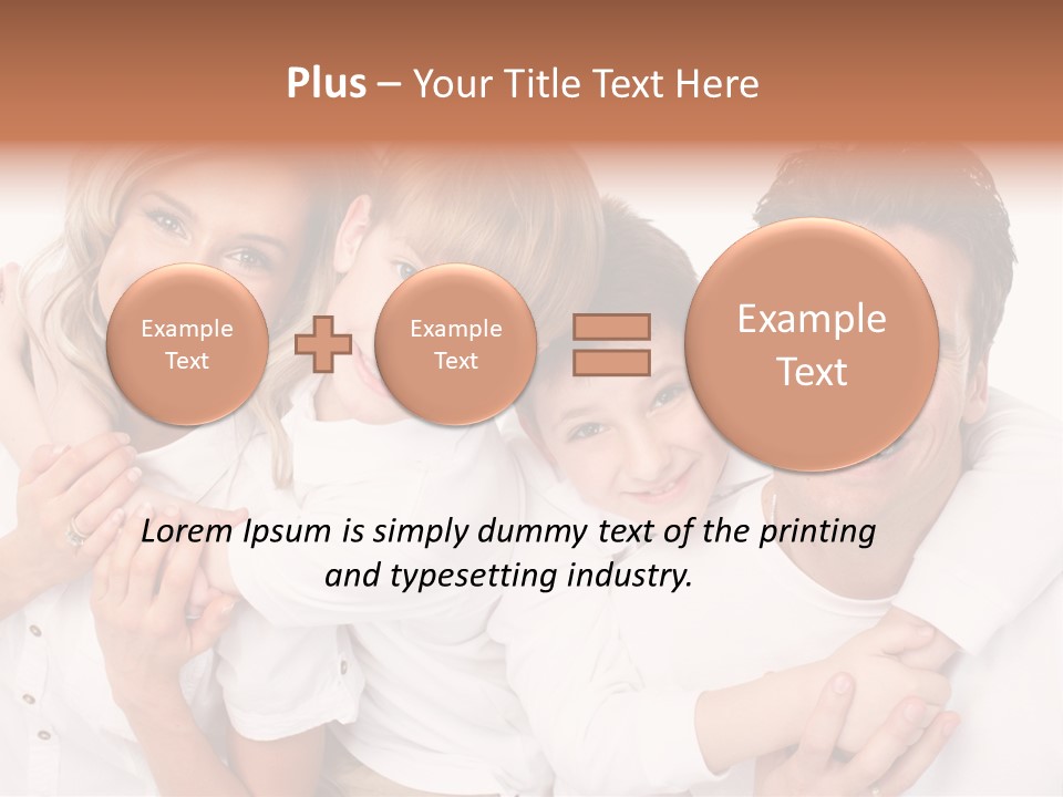 Dad White Hug PowerPoint Template