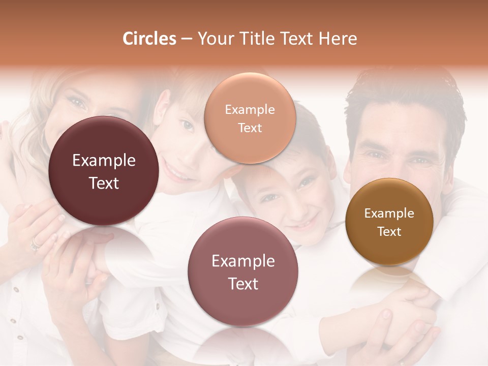 Dad White Hug PowerPoint Template