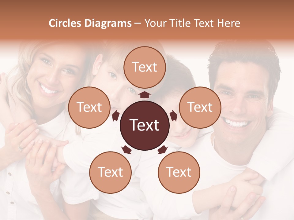 Dad White Hug PowerPoint Template