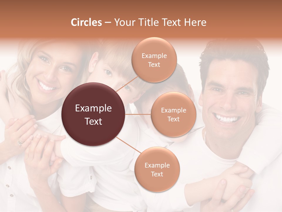 Dad White Hug PowerPoint Template