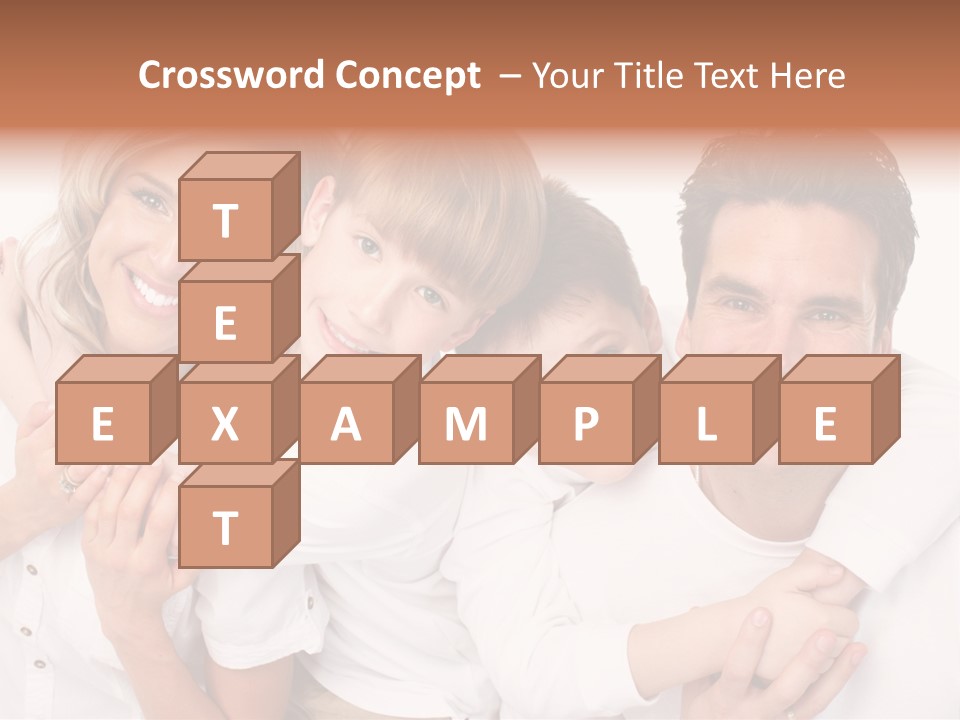 Dad White Hug PowerPoint Template